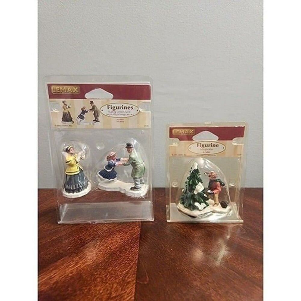 Vintage Lemax Christmas Village Figurine Lot